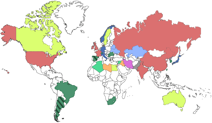 an interactive world map,